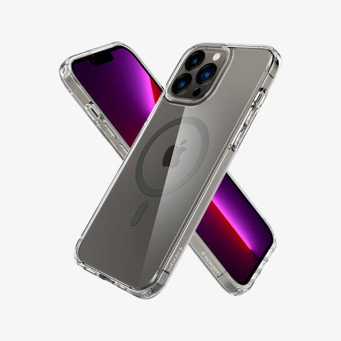 ACS03210 - iPhone 13 Pro Max Case Ultra Hybrid Mag Safe Compatible in white showing the back